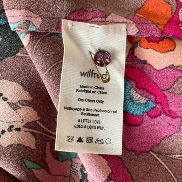 Aritzia Floral Blouse - Burgundy and Pink - Picture 7 of 8